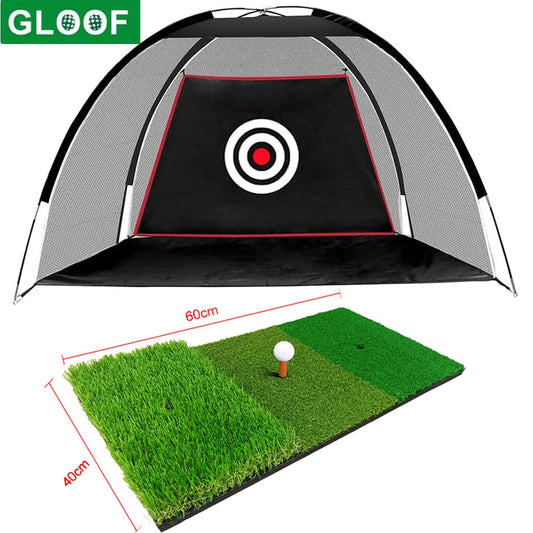 2M Golf Practice Net - Practice Mat & Tee